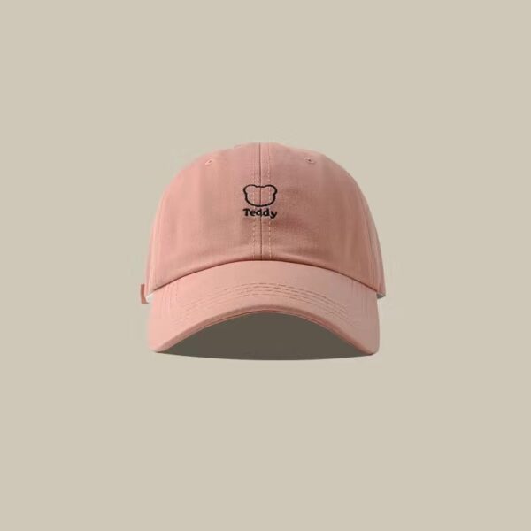 Bear Embroidery Peaked Cap Female Casual Breathable Sun Hat - Image 5