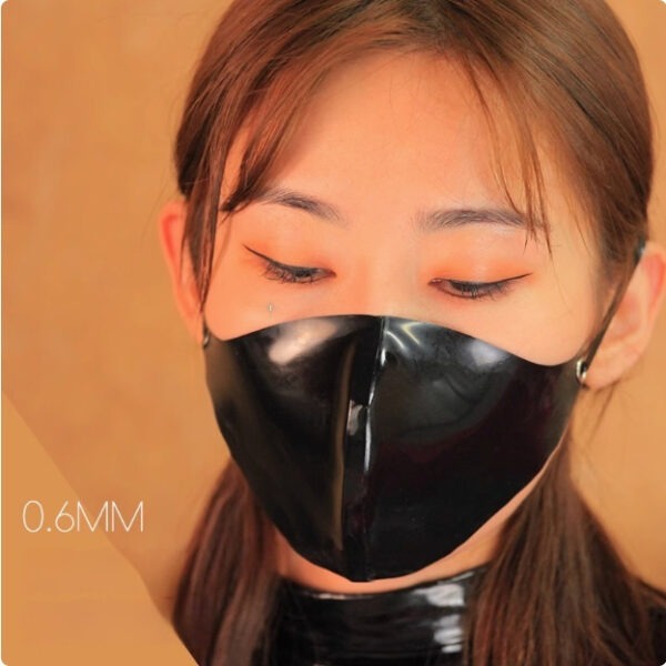 Latex Mask Tie Head Tie Men's And Women's Latex Suffocation Fetish - Image 4