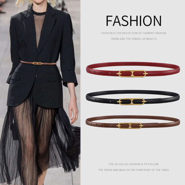All-match Suit Waist-tight Dress Decoration Geometric Belt - Image 4