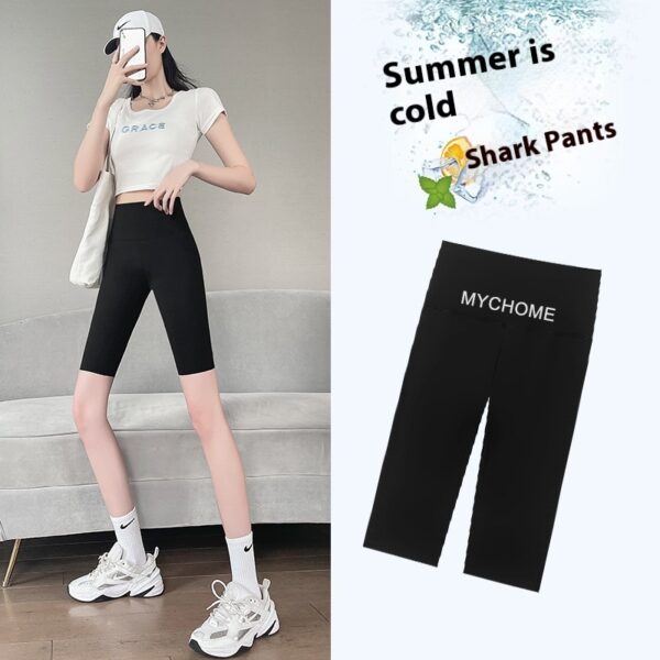 Women's Five-point Shark Pants High Waist Hip Lift - Image 7