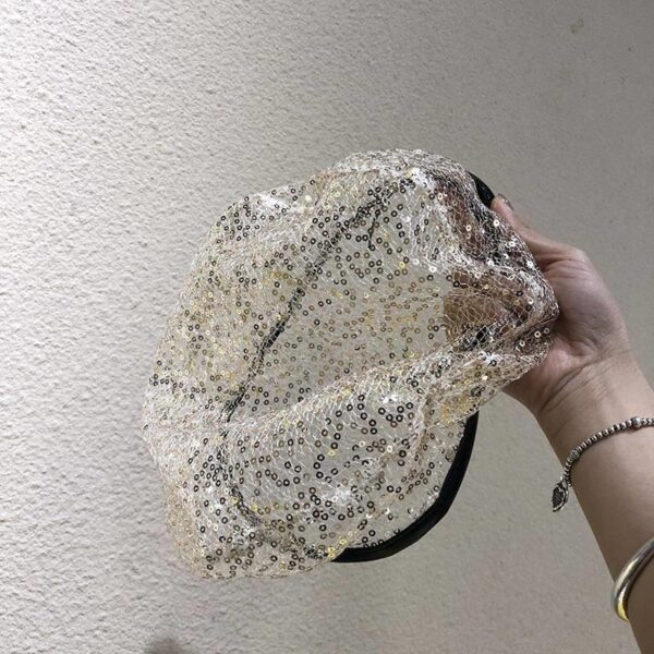 Mesh Hat Cover Gray Hair Lace Pile Heap Cap Thin Spring Women's Big Head Circumference - Image 5
