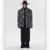 Original Chinese Style Imitation Dehaired Angora Winter Warm Black And White Lovers Scarf - Image 2