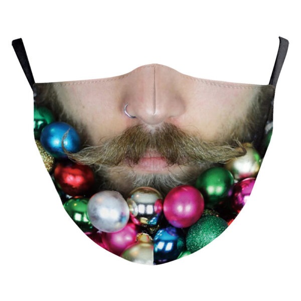 Santa Claus Digital Printing Double Layer Dustproof Mask - Image 10
