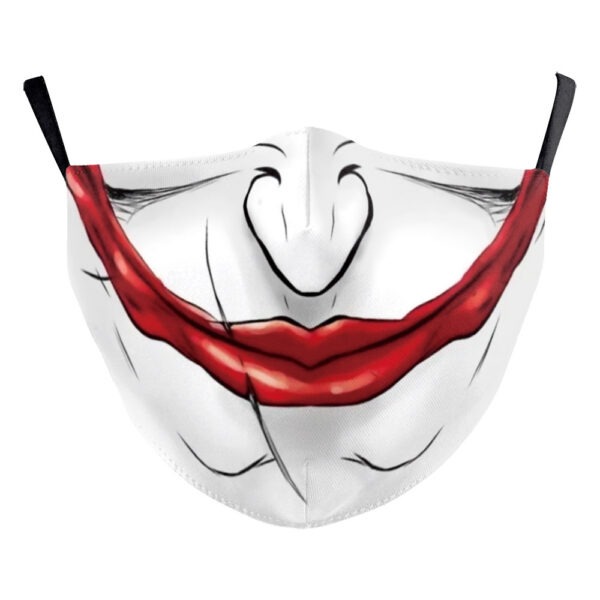 Digital Printing Halloween Clown Funny Horror Double-layer Dust Mask - Image 8