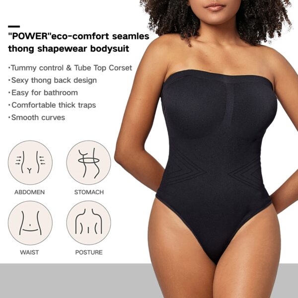 Jumpsuit Skinny Knit Seamless Body-shaping Corsets Sling Detachable Tank-top T-back - Image 3