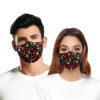 Christmas Green Fur Printed Protective Mask - Image 8
