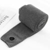 Autumn And Winter Fleece-lined Thickened Screw Cotton Vertical Stripes Base One-piece Trousers - Image 8