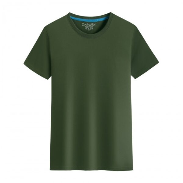 Men's And Women's Same Summer Pure Cotton Round Neck T-shirt - Image 3