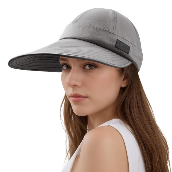 Sukeen Cooling Visor Cap For Women&Men, 2 In 1 Zip-Off Sun Hat With UV Protection For Outdoor Sports Golf Travel Tennis Beach - Image 2