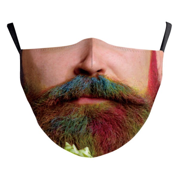 Santa Claus Digital Printing Double Layer Dustproof Mask - Image 2