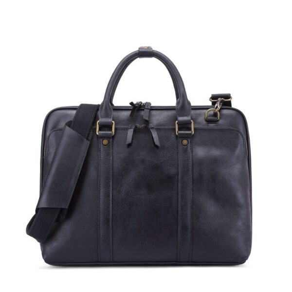 Men's Handbag Leather Briefcase Shoulder Crossbody - Image 2