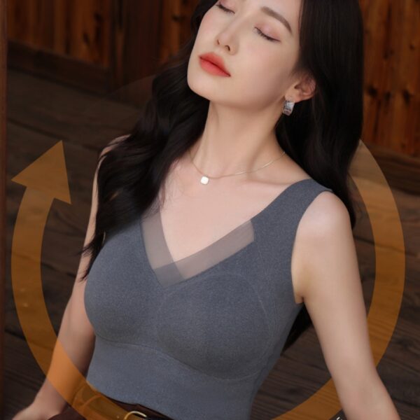 Women's 3D Graphene Autumn Winter Leave No Trace Warm Tank Top - Image 3