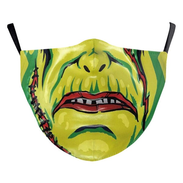 Digital Printing Halloween Clown Funny Horror Double-layer Dust Mask - Image 10
