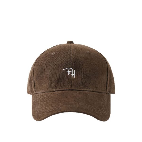 RH Letter Embroidery Simple All-matching Baseball Cap - Image 3