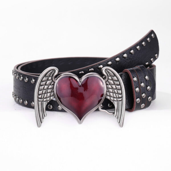 Fashion Personality Heart Wings Belt Ladies - Image 3