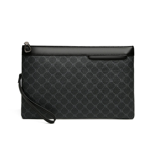 Men's Black Fashion Retro Leather Bag - Image 7