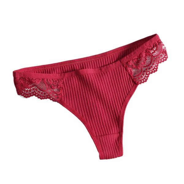 Underwear Low Waist Full Cotton Women's Lace - Image 3