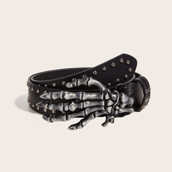 Dark Devil's Hand Paw Belt Leisure Denim - Image 2