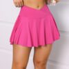 Women's Solid Color High Waist High Elastic Quick-drying Skirt
