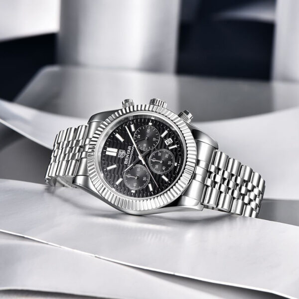 Stainless Steel Calendar Luminous Sports Fashion Men's Quartz Watch - Image 5