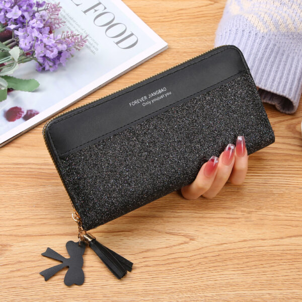 Women's Zipper Stitching Solid Color Tassel Wild - Image 7