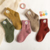 Mid-calf Cotton Boys And Girls Socks Cute And Breathable College Style Baby - Image 5