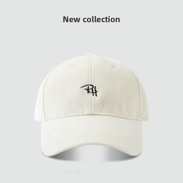 RH Letter Embroidery Simple All-matching Baseball Cap - Image 6