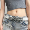 Dark Devil's Hand Paw Belt Leisure Denim - Image 5