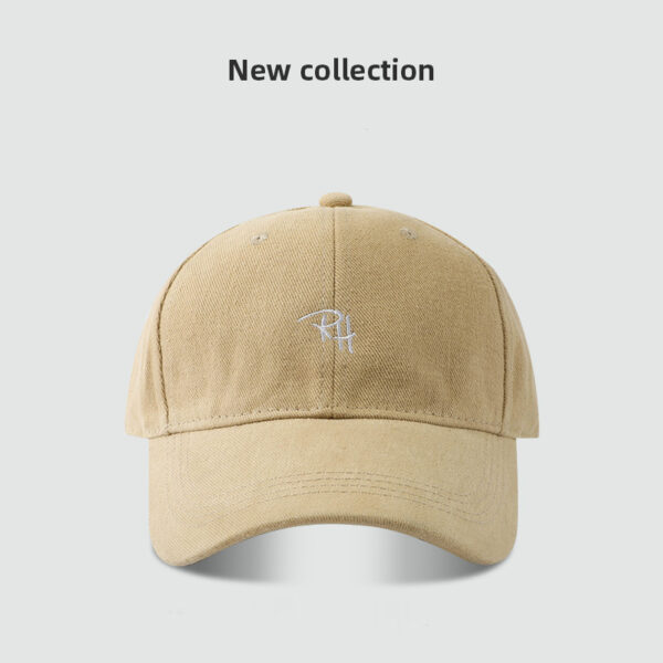 RH Letter Embroidery Simple All-matching Baseball Cap - Image 2