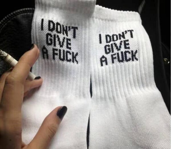 Hot Sale English Letters FUCK Letters Cotton Sock - Image 4