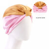 Contrast Color Knotted Head Wash Makeup Double-layer Silk-like Sleeping Hat - Image 2