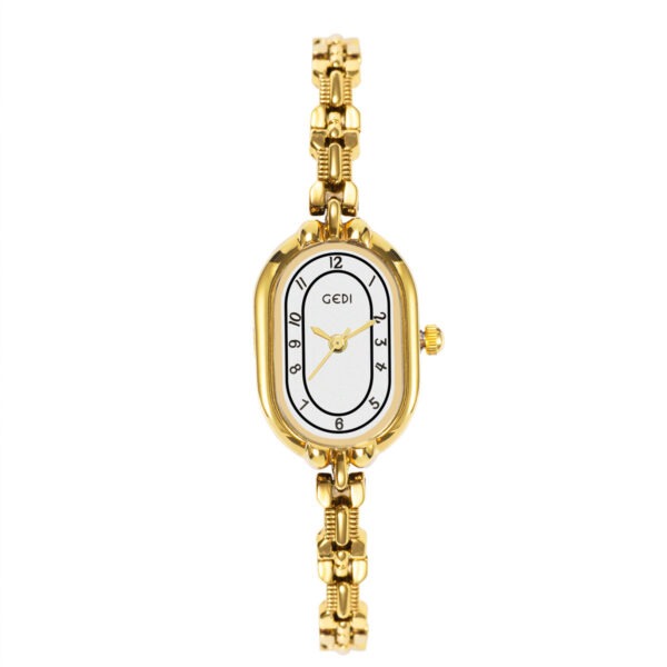 Retro Oval Niche High-grade Fritillary Bracelet Quartz Watch - Image 5