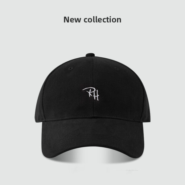RH Letter Embroidery Simple All-matching Baseball Cap - Image 4