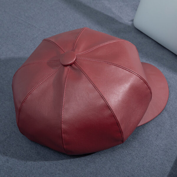 Temperament Korean Style Octagonal Pumpkin Hat Literary Style - Image 4
