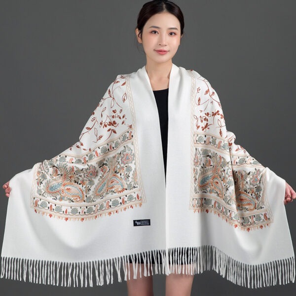 Scarf Shawl Cashmere Warm Cheongsam Outerwear - Image 2