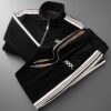 Warm Sports Suit Men's Zipped Stand Collar Cardigan - Image 2