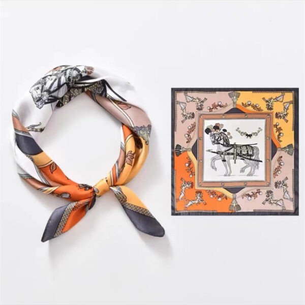 Crepe Satin Scarf For Women - Image 8