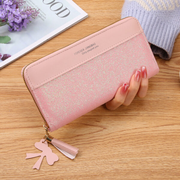 Women's Zipper Stitching Solid Color Tassel Wild - Image 8