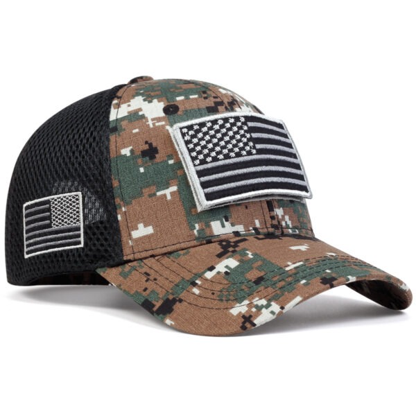 Sun Protection Sports Velcro Outdoor Military Fans Men's Camouflage Hat - Image 2