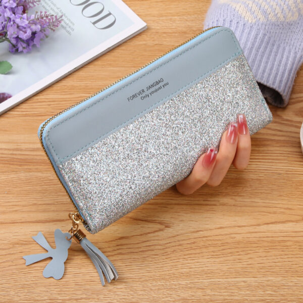 Women's Zipper Stitching Solid Color Tassel Wild - Image 4