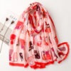Cute Kitten Paradise Printed Silk Scarf - Image 5
