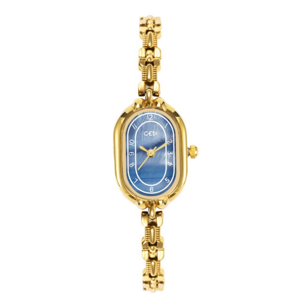 Retro Oval Niche High-grade Fritillary Bracelet Quartz Watch - Image 2
