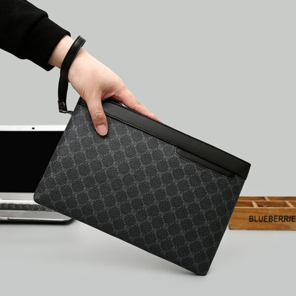 Men's Black Fashion Retro Leather Bag - Image 3