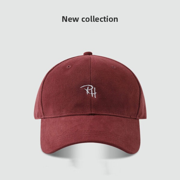 RH Letter Embroidery Simple All-matching Baseball Cap - Image 8