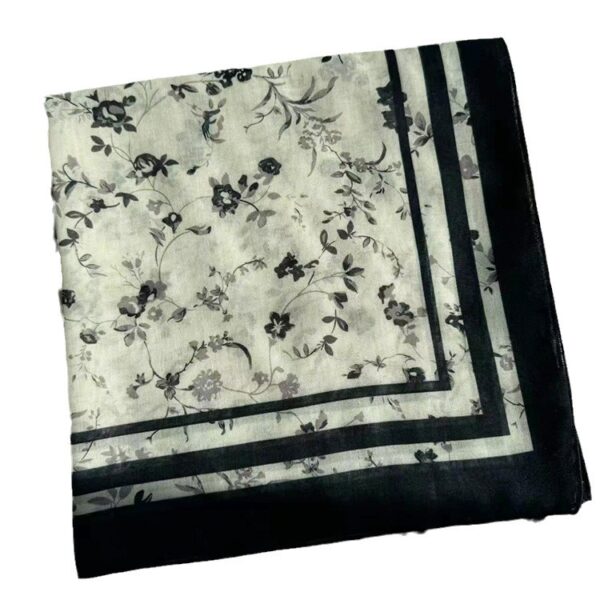 Classic Small Flower Digital Printing Scarf - Image 10