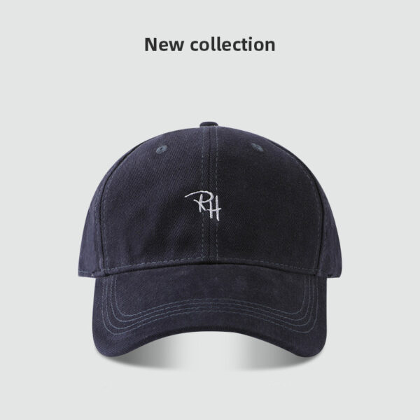 RH Letter Embroidery Simple All-matching Baseball Cap - Image 10