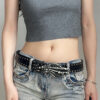 Dark Devil's Hand Paw Belt Leisure Denim - Image 3