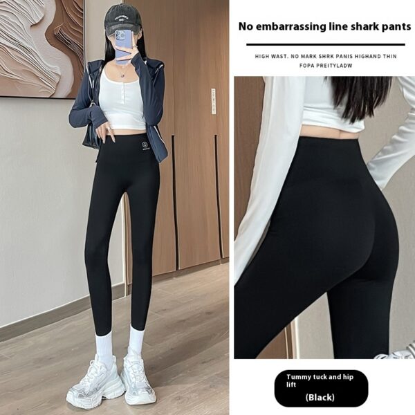 No Embarrassment Line Shark Skinny Yoga Pants - Image 9