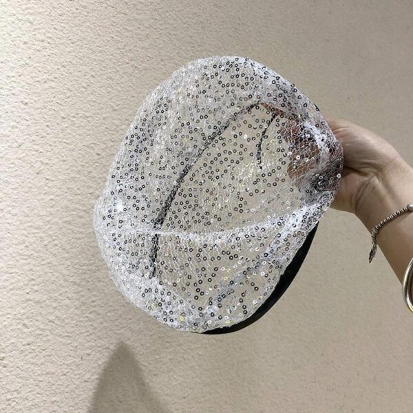 Mesh Hat Cover Gray Hair Lace Pile Heap Cap Thin Spring Women's Big Head Circumference - Image 9