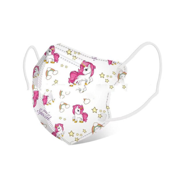 Disposable Four-layer Children's 3D Three-dimensional Protective Cartoon Printing Autumn And Winter Mask - Image 2